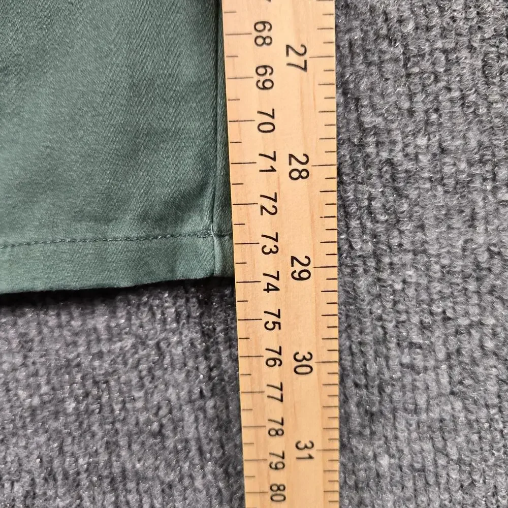 Onward Reserve Pants Mens 38x30 (38x29) Green 5 Pocket Stretch Casual Chino